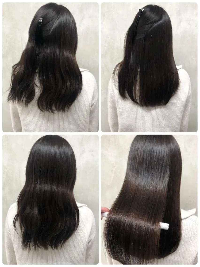 セミロング 縮毛矯正 トリートメント あなた史上 最高を提供のヘアスタイル