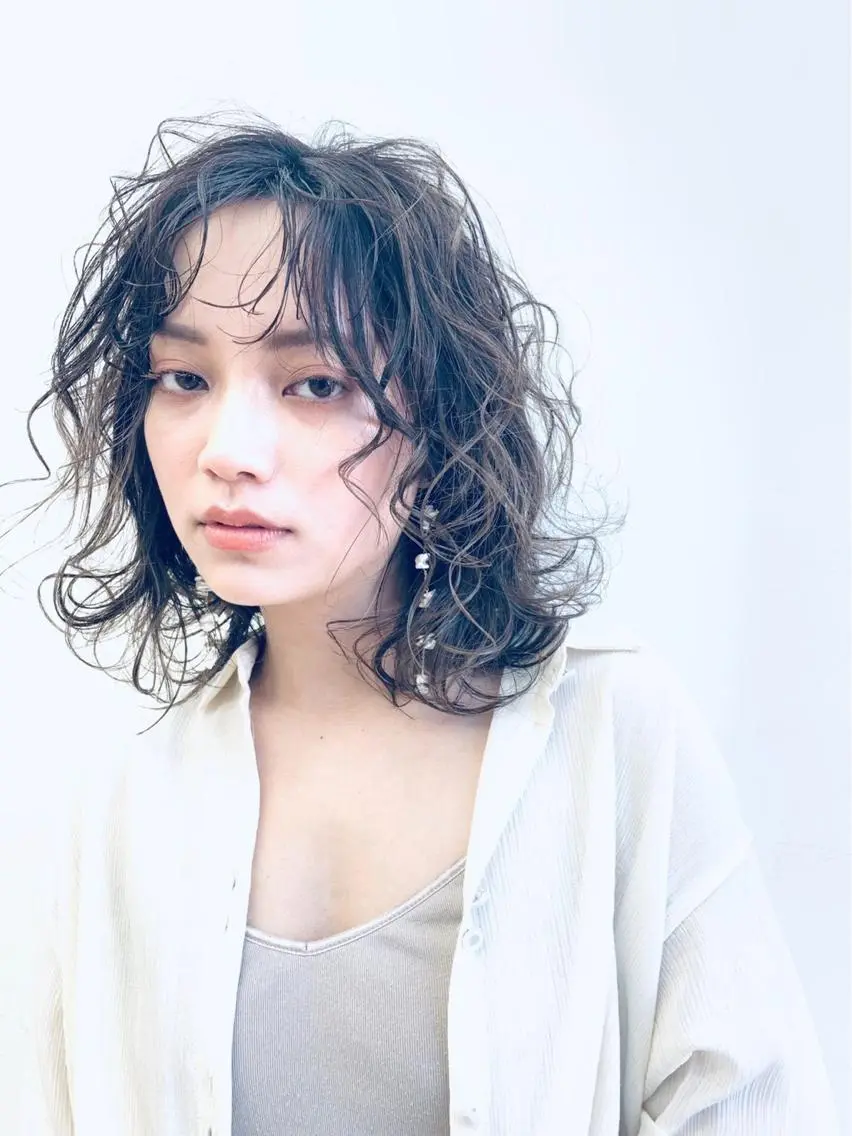 セミロング ヘアアレンジ FRANCHIC ✂︎タカハシレン✂︎のヘアスタイル