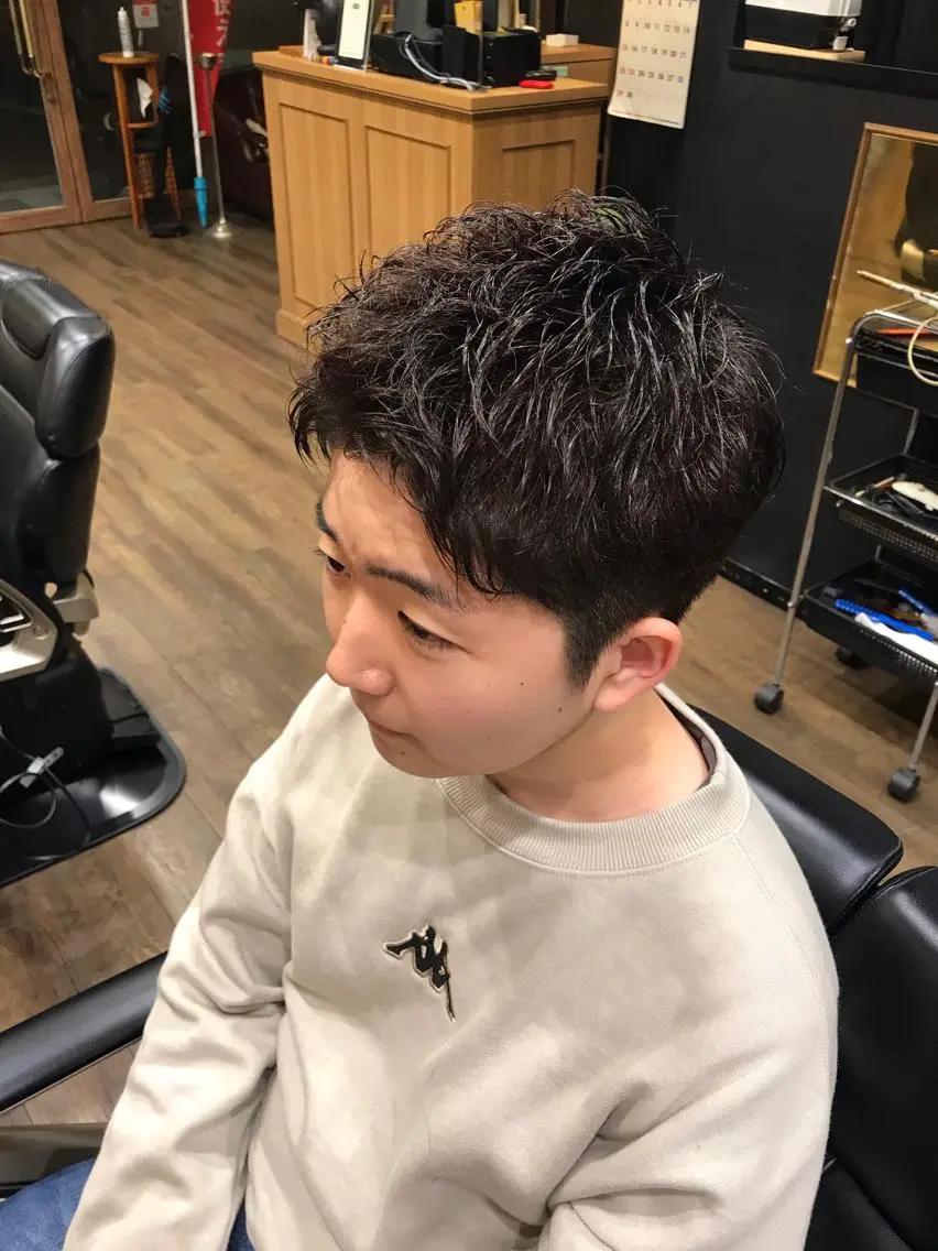 パーマ メンズ メンズパーマ 時久 葵のヘアスタイル