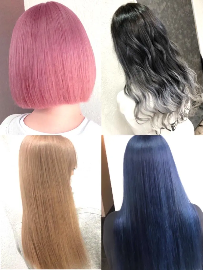 セミロング カラー ブリーチ/髪質改善 店長　板垣智大のヘアスタイル