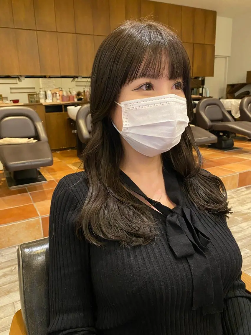 ロング ロング 栗原 瑞稀のヘアスタイル