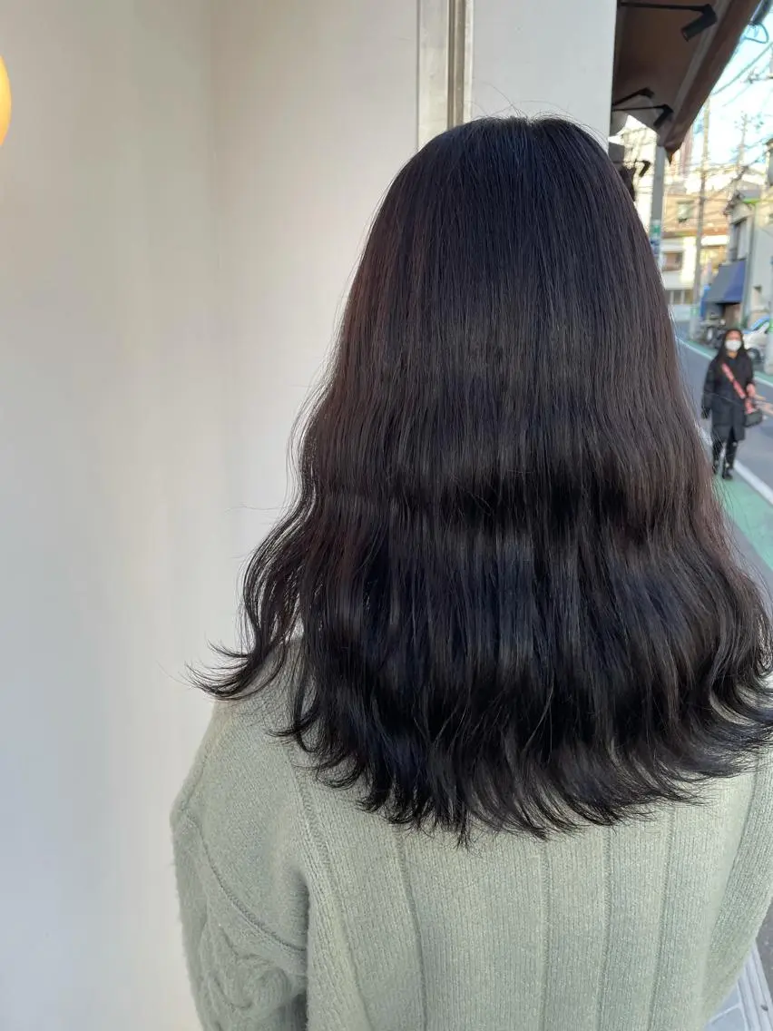 セミロング カラー 透明感カラー グレージュ ヘアカラー 中目黒🌼 🌼ハナのヘアスタイル