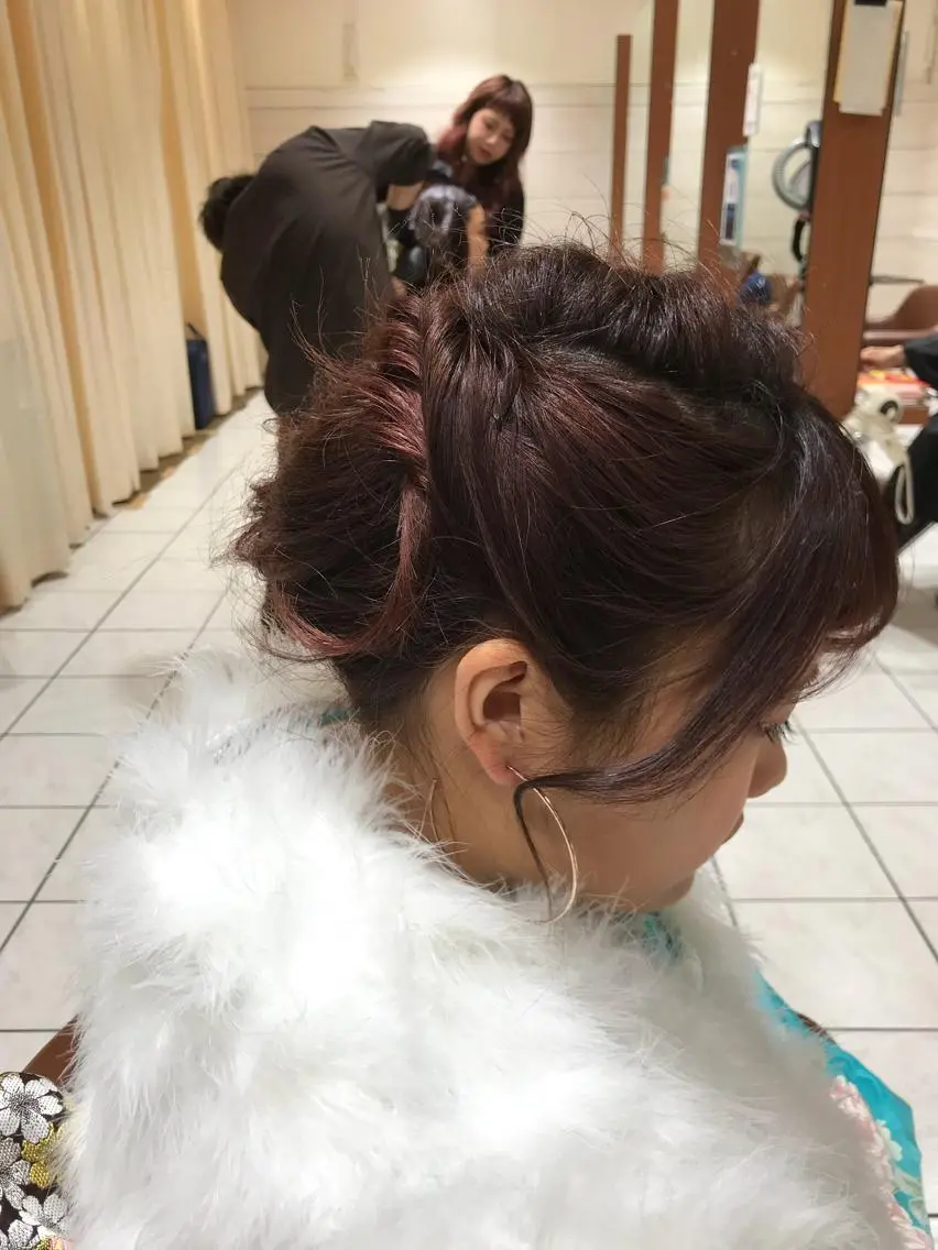 ヘアアレンジ 成人式 テラモト カズヨシのヘアスタイル