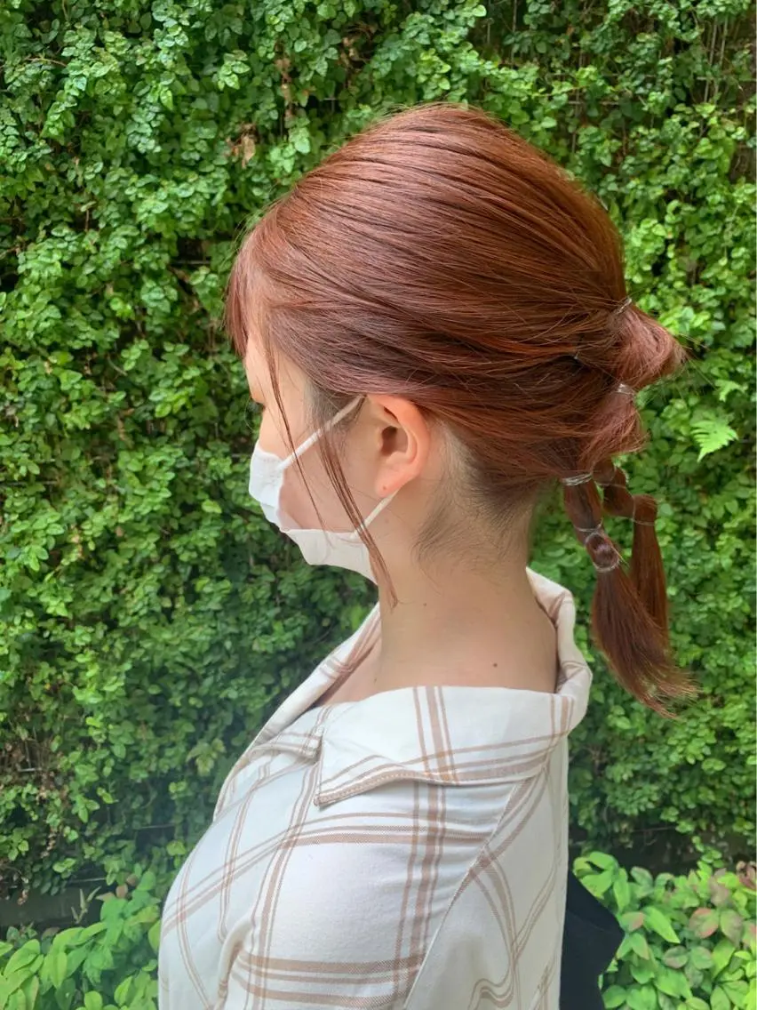 ミディアム カット ヘアカラー LITTLE _KATOのヘアスタイル