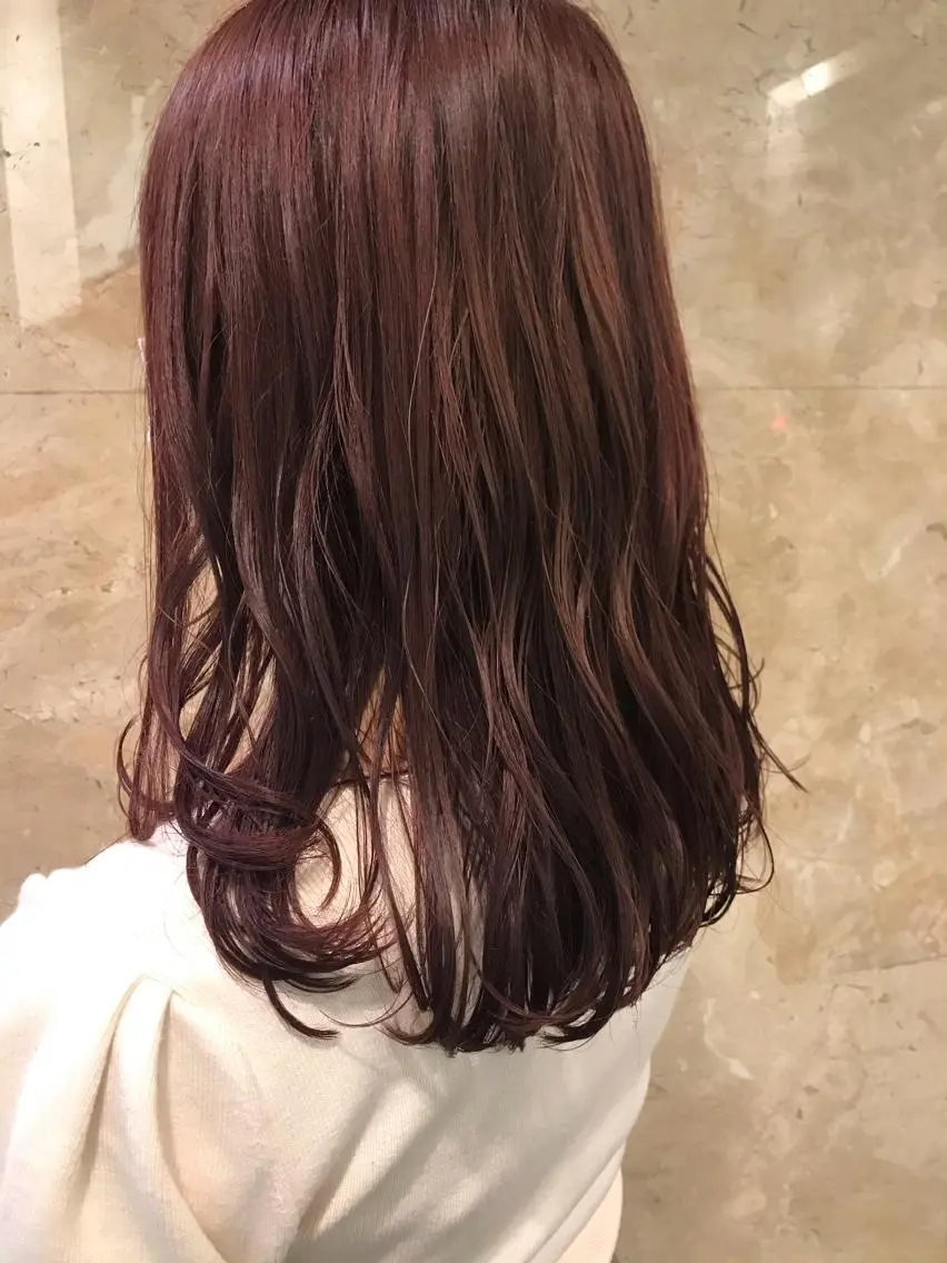 ミディアム カラー カット ヘアカラー トリートメント Ryo ／透明感カラーのヘアスタイル