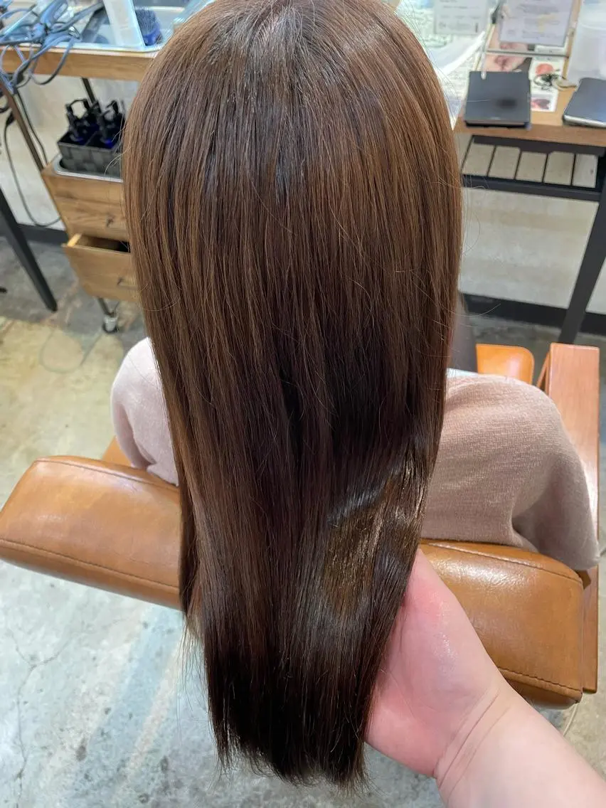 ロング カラー 北川 智海のヘアスタイル