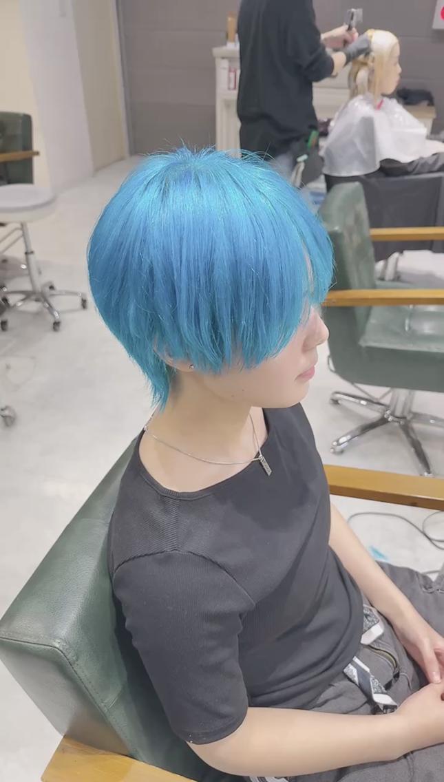 ショート カラー 🐺原宿/ハイトーン /ブリーチカラー🐺のヘアスタイル