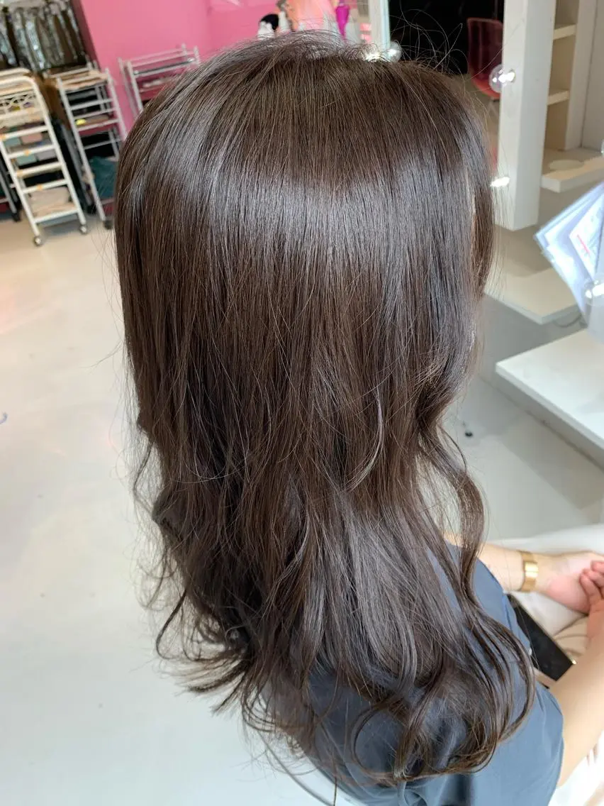 セミロング 坂 瑞希のヘアスタイル