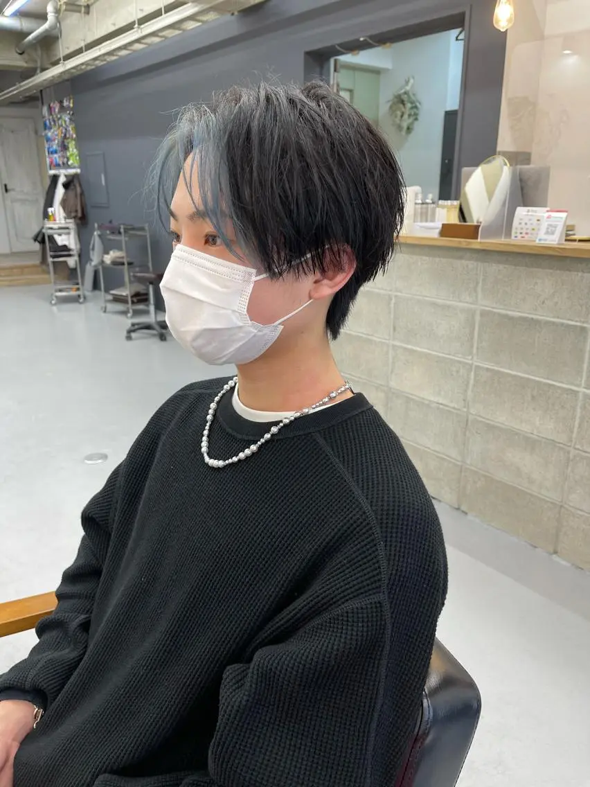 カラー メンズ メンズブリーチ ブリーチ カット ヘアカラー 森本裕/オーナー/ ハイトーン/パーマのヘアスタイル