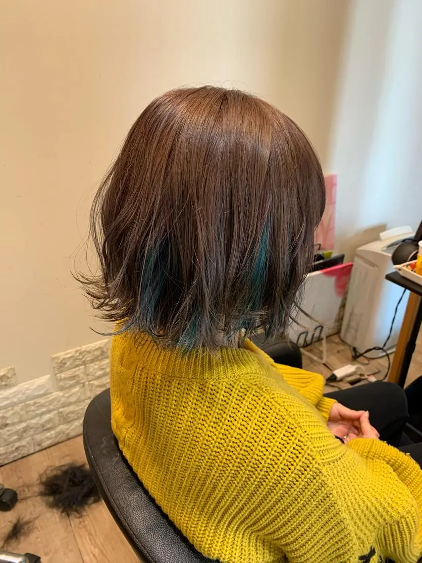 ショート カラー ラベンダーカラー ヘアカラー 大久保 隆蔵のヘアスタイル