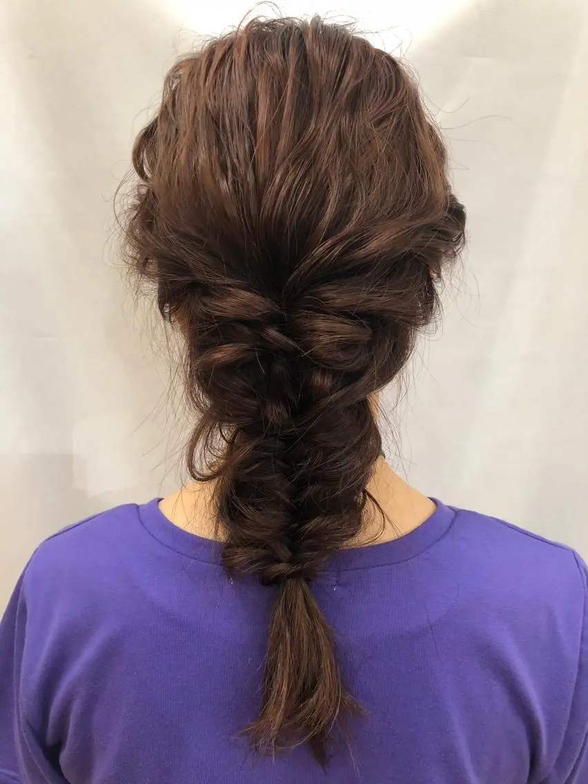 セミロング ヘアアレンジ 🎀ヘアセット/艶髪 /はやしほのか🎀のヘアスタイル