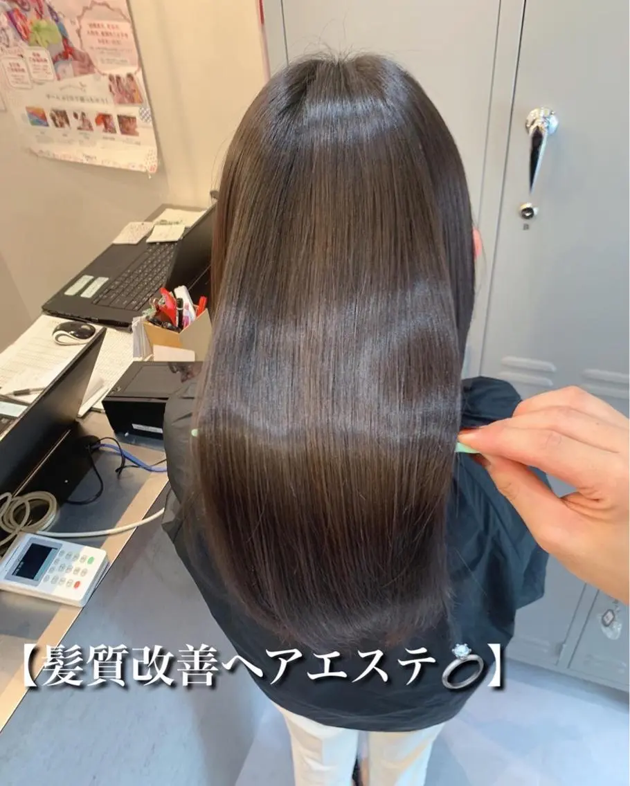 ロング カット ヘアカラー 縮毛矯正 トリートメント 〜貴女の人生に寄り添 う〜オダ　ジュンペイのヘアスタイル