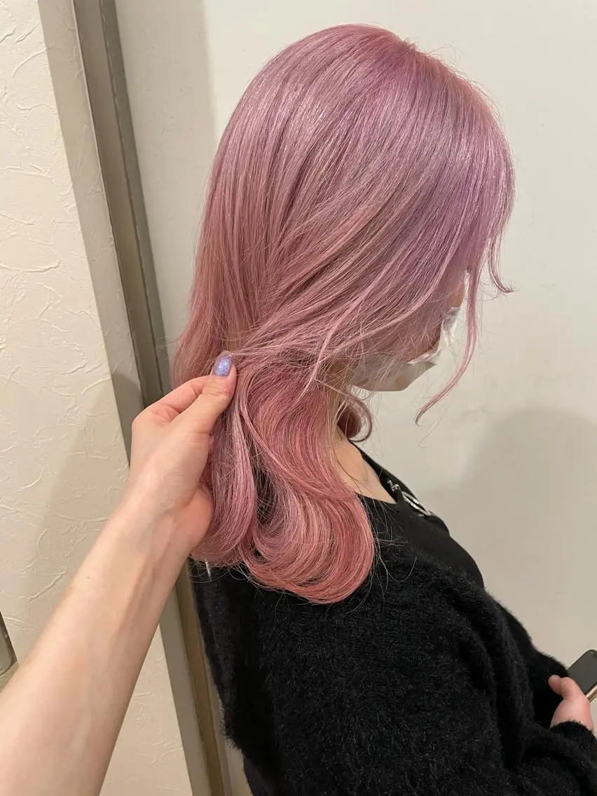 ミディアム カラー ヘアアレンジ NANA/trend style🕊🍑のヘアスタイル