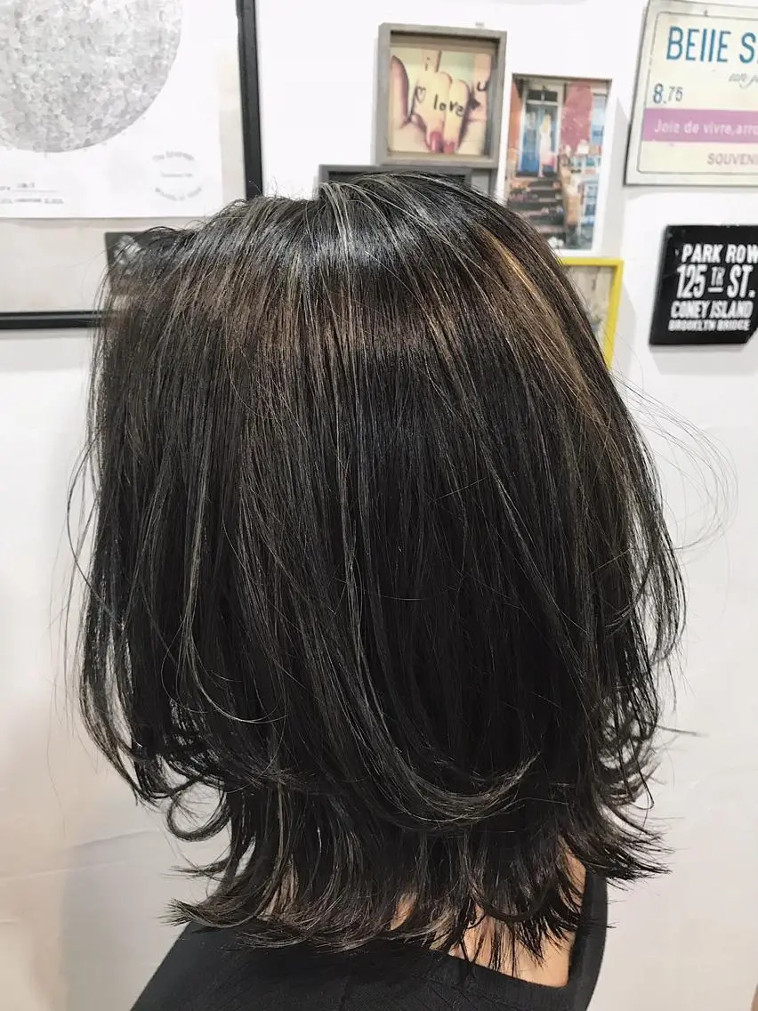 ミディアム ヘアカラー Luuna hair loungeのヘアスタイル