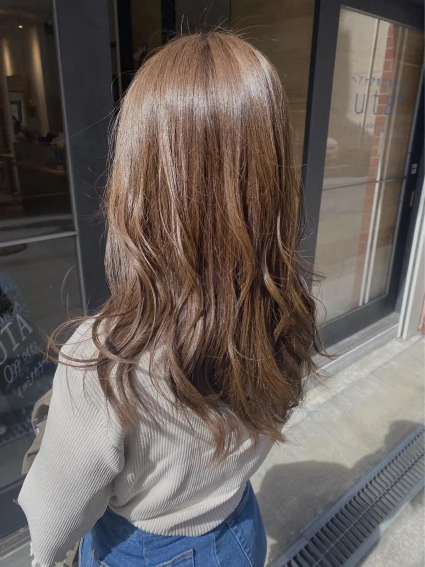 セミロング ヘアカラー トリートメント newi京橋 【sachi】のヘアスタイル