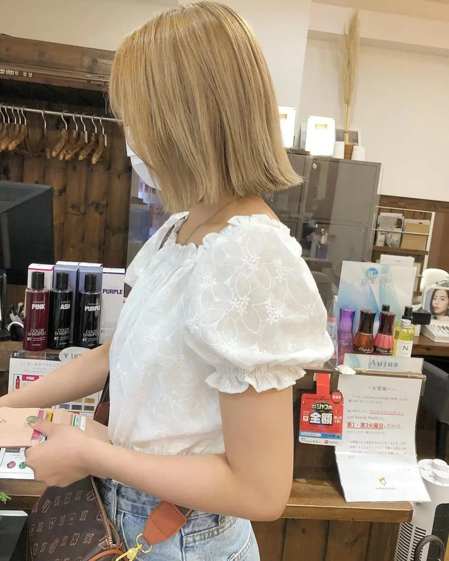 カラー アディクシーカラー アッシュ ブリーチ ダブルカラー グラデーションカラー 🌈ハイトーン/ ワタル🌈のヘアスタイル