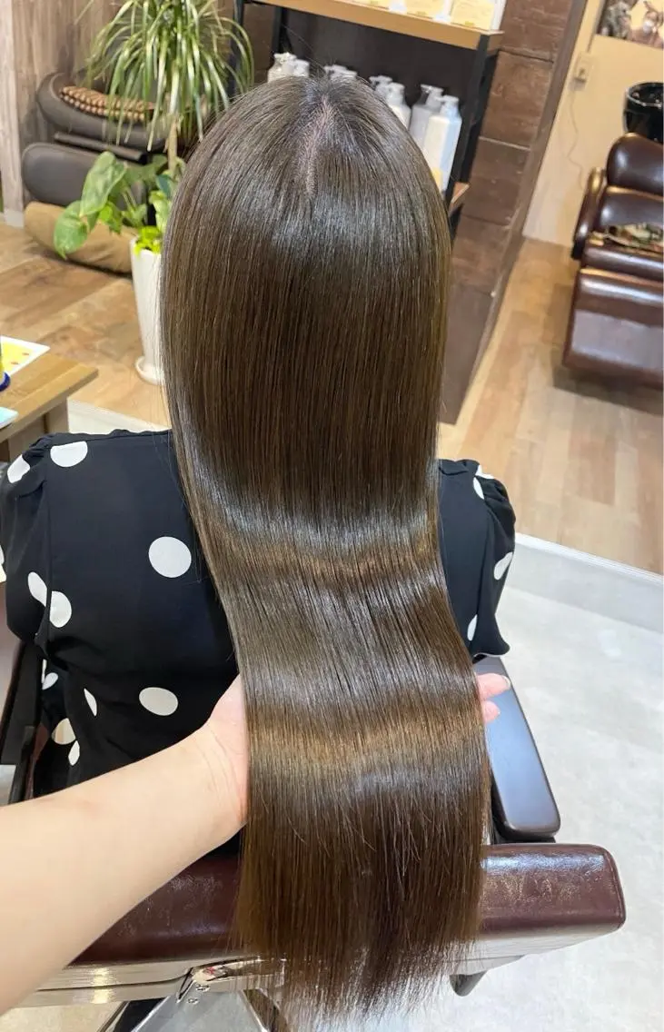 ロング カラー 髪質改善 トリートメント 髪質改善で 憧れの潤艶美髪にのヘアスタイル