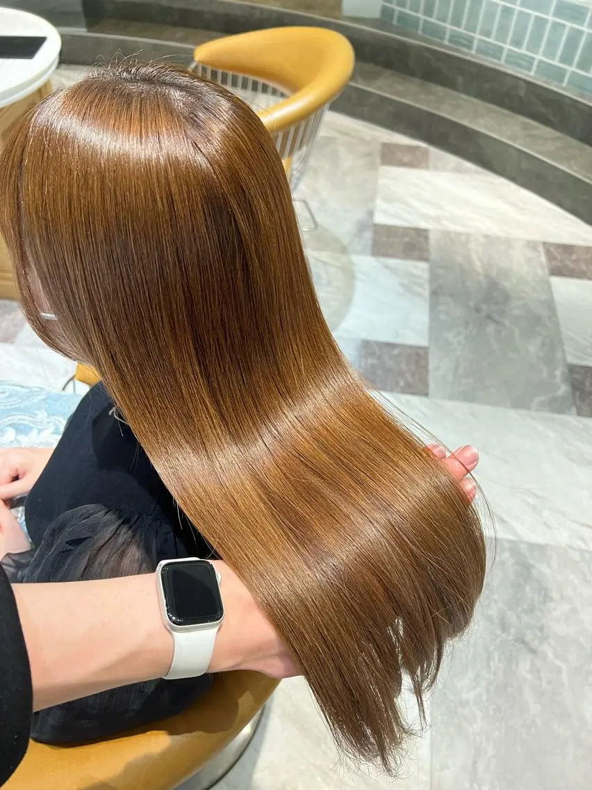 ロング カラー カット ヘアカラー トリートメント レイヤーカット/ 顔周り 五島巨幹のヘアスタイル