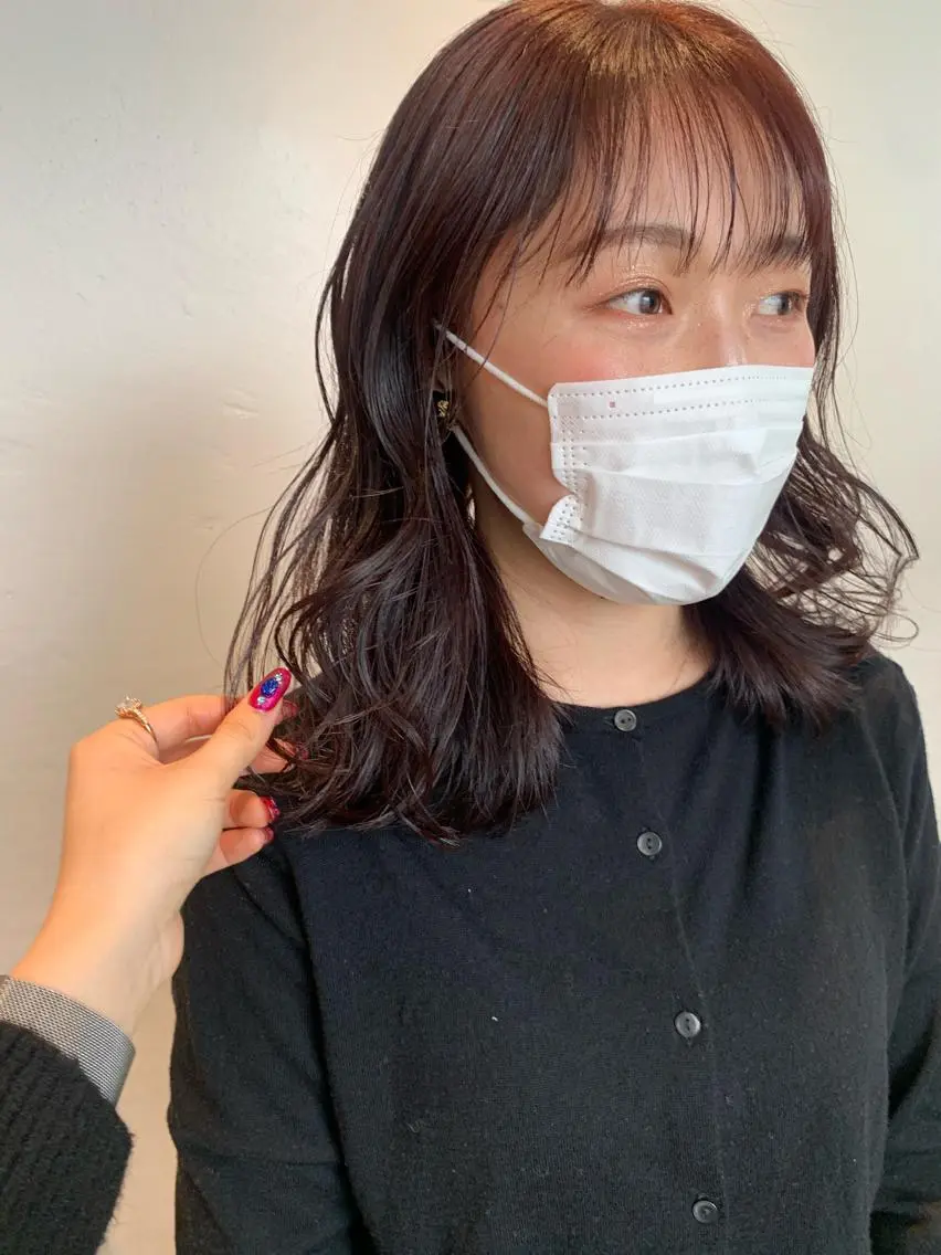 セミロング カラー RISAKO レイヤーカット🎀のヘアスタイル