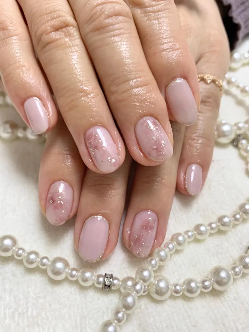ネイル アートネイル ニュアンスネイル 手塚 里奈のネイルデザイン