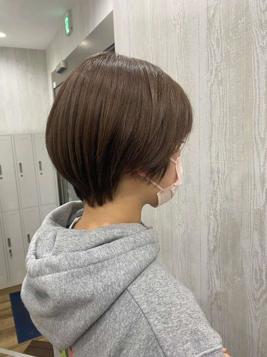 ショート カラー ショートボブ ボブ ショートヘア カット ヘアカラー トリートメント TELA HAIR 岩槻　高梨のヘアスタイル