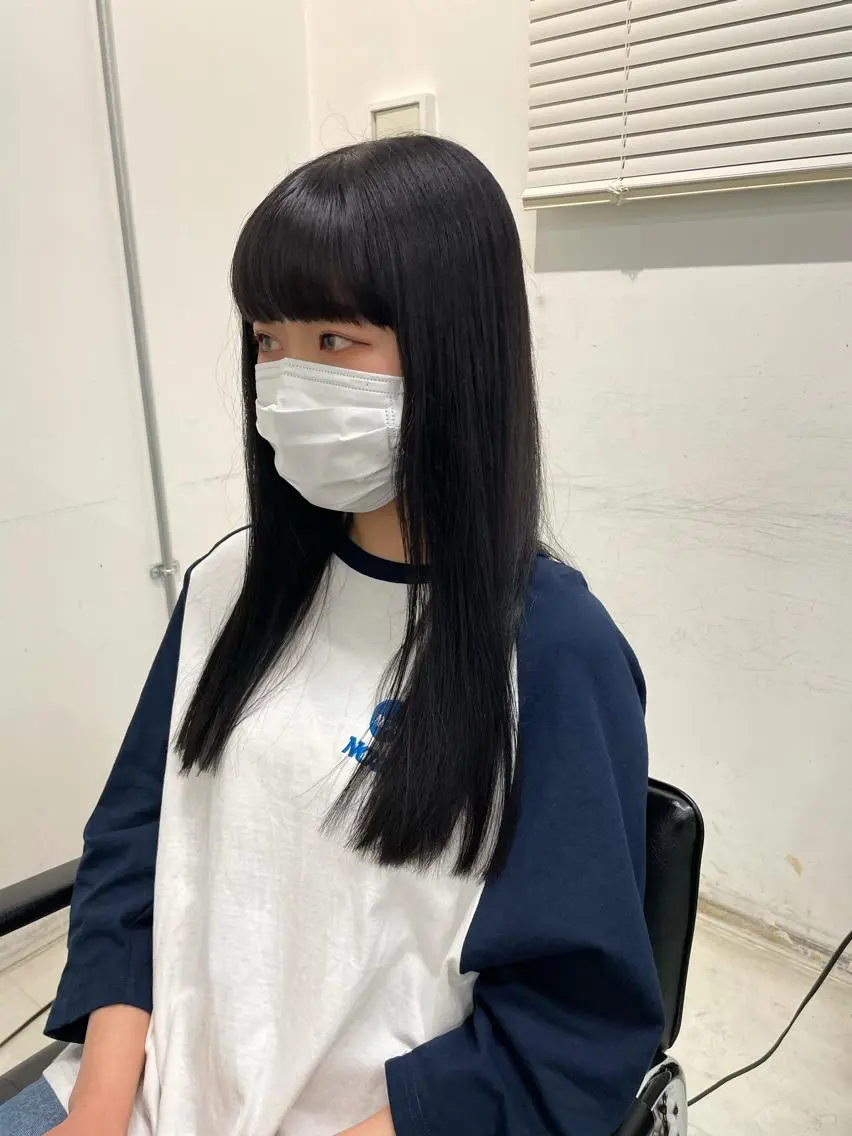 ロング カラー キッズ 縮毛矯正 オトナヘア🌸 harukaのヘアスタイル