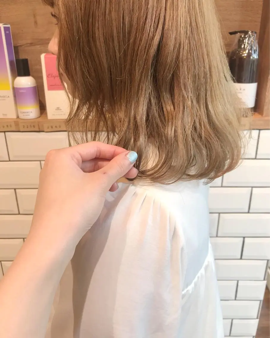 ミディアム カラー * 透明感カラー c h i h o *のヘアスタイル