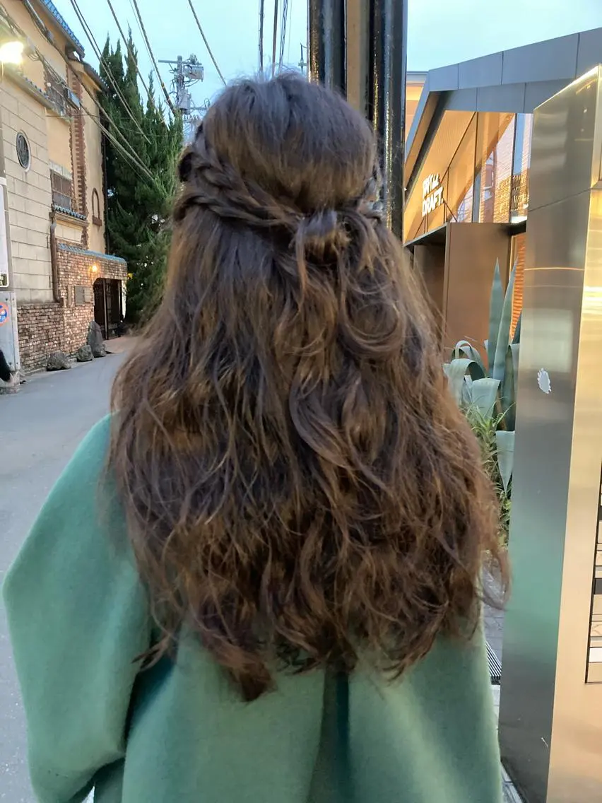 ロング カット ヘアカラー パーマ トリートメント 寺田 ゆりのヘアスタイル