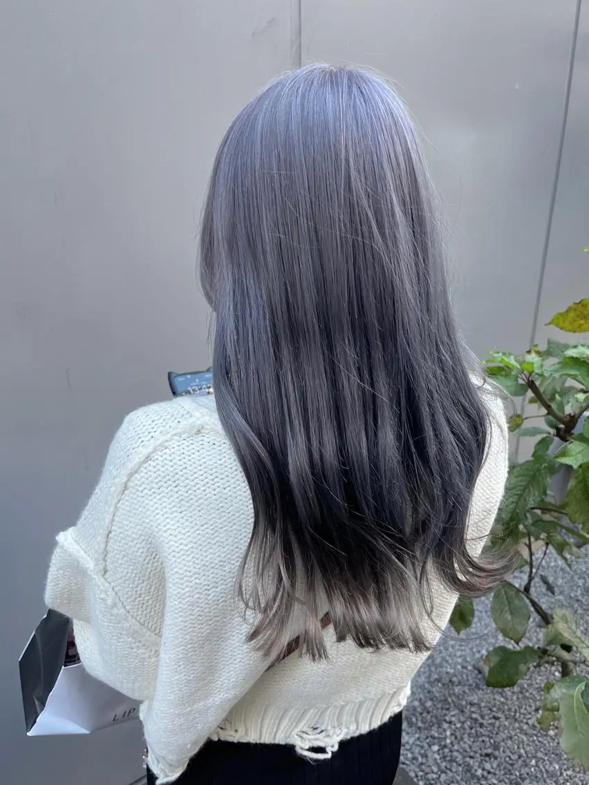 セミロング カラー ヘアアレンジ 🇰🇷韓国ヘア TAKUMI🐯💎のヘアスタイル