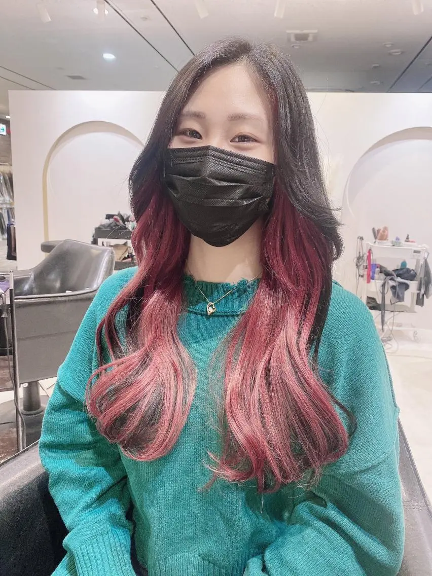 ロング エクステ ヘアカラー エクステ 心斎橋ヘアカラー 海外ﾚｲﾔｰ/マリナのヘアスタイル