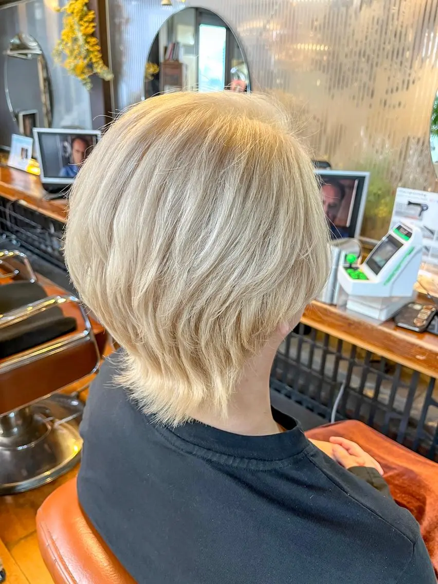 ショート カラー メンズ ヘアカラー 佐藤 美聡のヘアスタイル