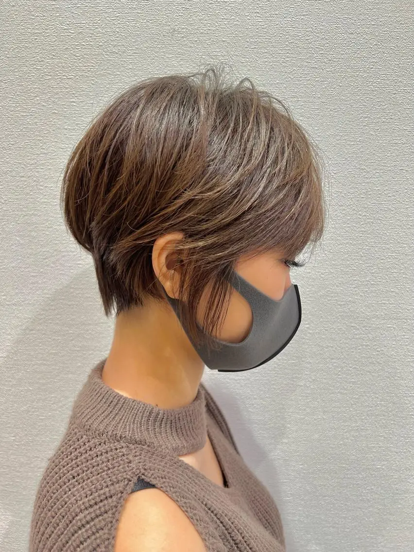 ショート カット ヘアカラー トリートメント 大人ショート/ 高下将一のヘアスタイル