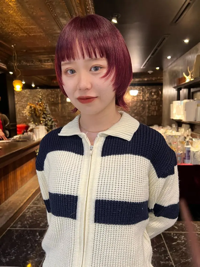 ショート カラー カット ヘアカラー 圧倒的デザイン力 店長🎨RENAのヘアスタイル