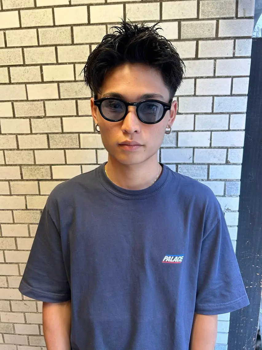 ショート パーマ メンズ メンズブリーチ メンズハイライト メンズインナーカラー メンズパーマ プードルパーマ 💈メンズ短髪特化 ✂︎伊藤大輝💈のヘアスタイル