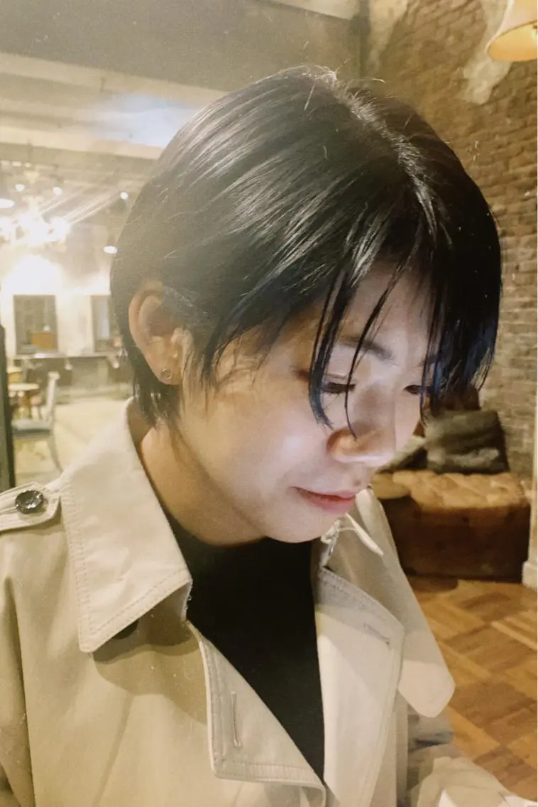 ショート カラー ヘアアレンジ ボブパーマコテ巻き風 パーマNo1深江秀平のヘアスタイル