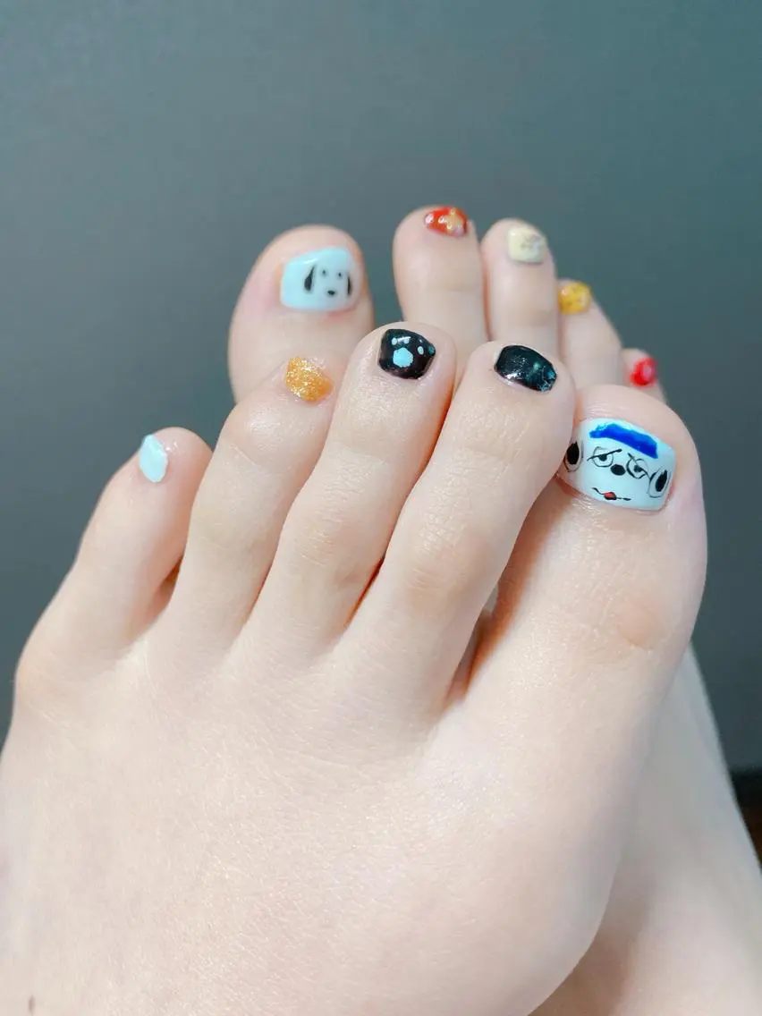 ネイル フットネイル 持ち込み lulucharis nailのネイルデザイン