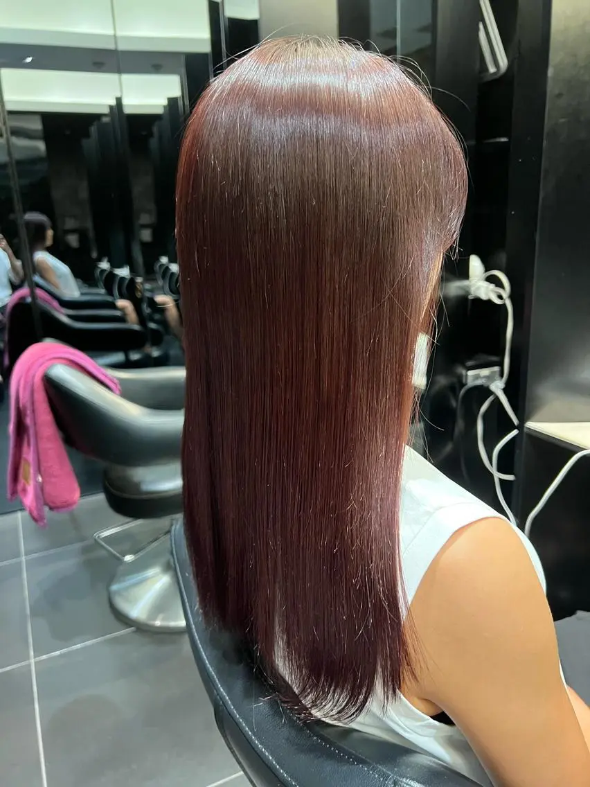 セミロング カラー 透明感カラー ラベンダーカラー カット ヘアカラー トリートメント ヘッドスパ 6月予約解放しまし たイルミナ公認荒井のヘアスタイル