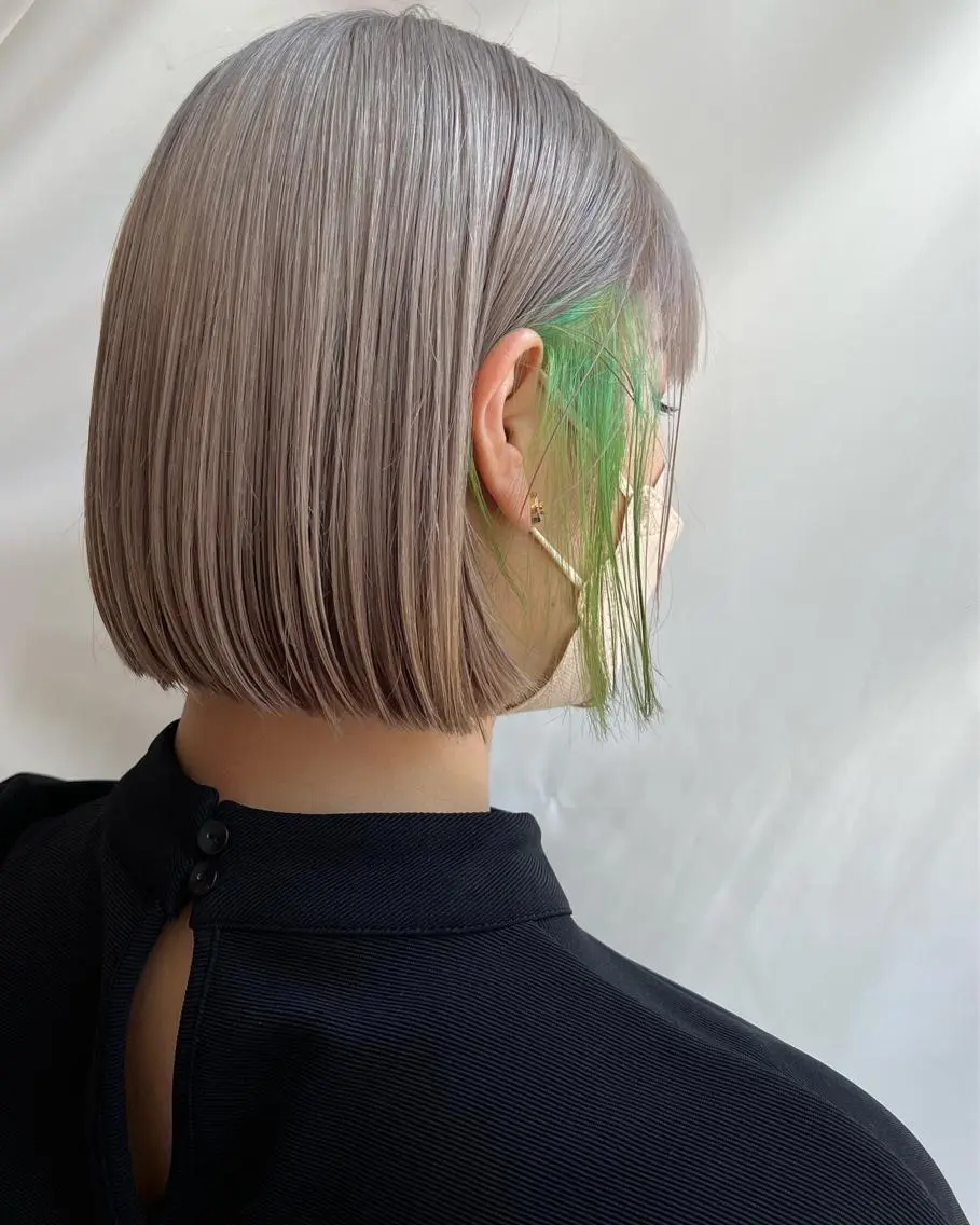 ショート カラー ベージュカラー 透明感カラー グレージュ ボブ カット ヘアカラー トリートメント レイヤー専門家 ダブルカラー修のヘアスタイル