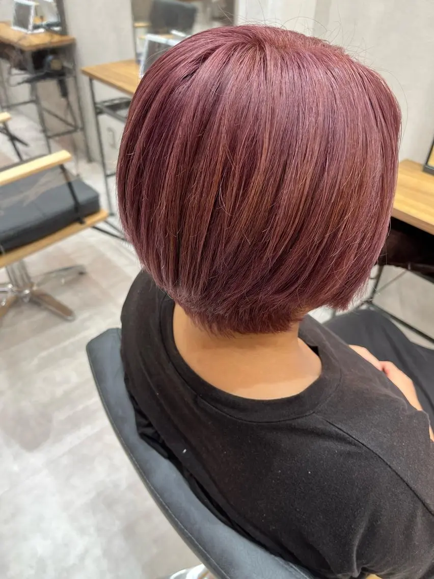カラー ラベンダーカラー ピンクカラー ピンクラベンダー イオカ ヒトミのヘアスタイル
