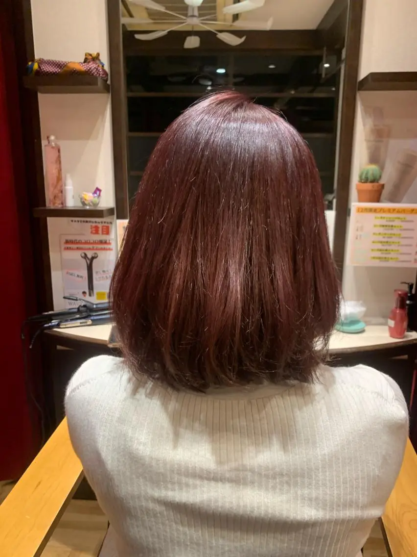 ショート カラー 【くせ毛さんのお悩み 解決🍀】栗橋のヘアスタイル