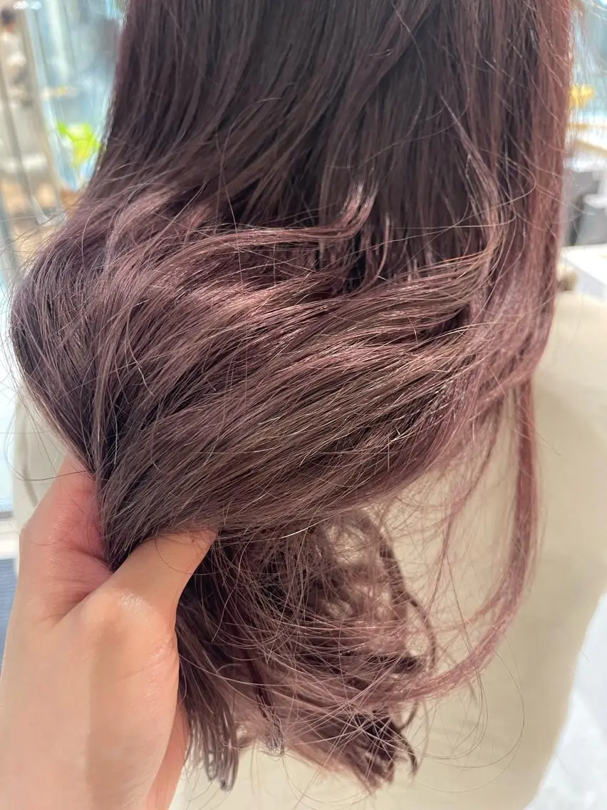 ロング カラー カット ヘアカラー トリートメント * 透明感カラー c h i h o *のヘアスタイル