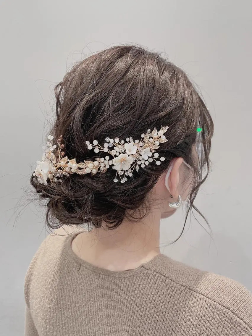 セミロング ヘアアレンジ ヘアセット 🦖鶴岡 香純🦖のヘアスタイル