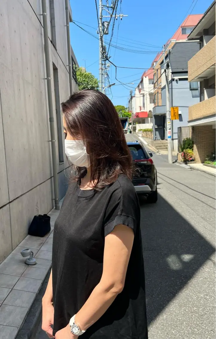 ミディアム レイヤーカット 縮毛矯正 カット 縮毛矯正 トリートメント ヘッドスパ ヘアセット 【代表】 🌟MASA🌟美髪のヘアスタイル