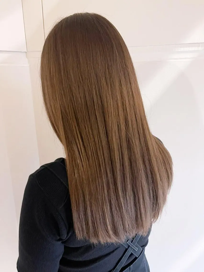 セミロング カラー パーマ ヘアアレンジ ストレートパーマ ITbyALBUM 浦和店のヘアスタイル