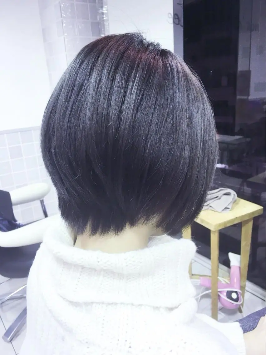 ショート ショートヘア 小顔カット miyu 美髪縮毛矯正𓂃꙳⋆のヘアスタイル