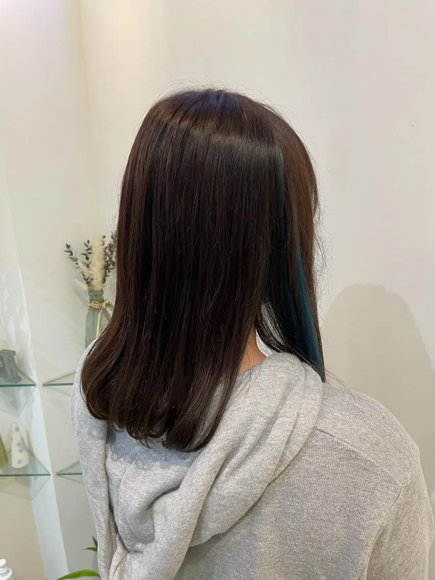 カラー 髪質改善カラー🤍 エクステ✨君島由実子のヘアスタイル