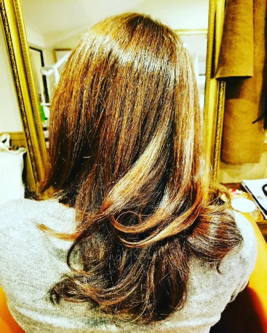 ロング カラー アディクシーカラー ハイトーンカラー インナーカラー ツートーンカラー 外国人風カラー spa hair ark 富井直美のヘアスタイル