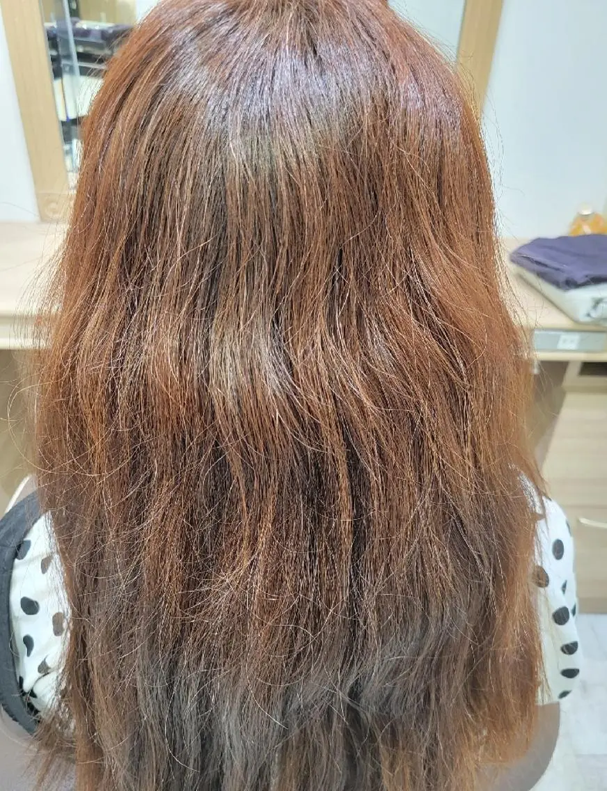 ロング 縮毛矯正 トリートメント 宮本 秀人のヘアスタイル
