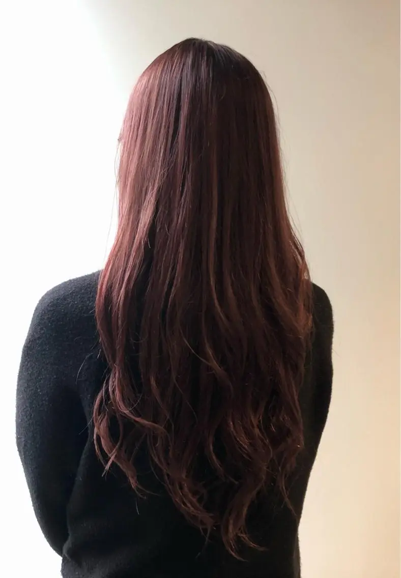 ロング カラー たけだ れなのヘアスタイル