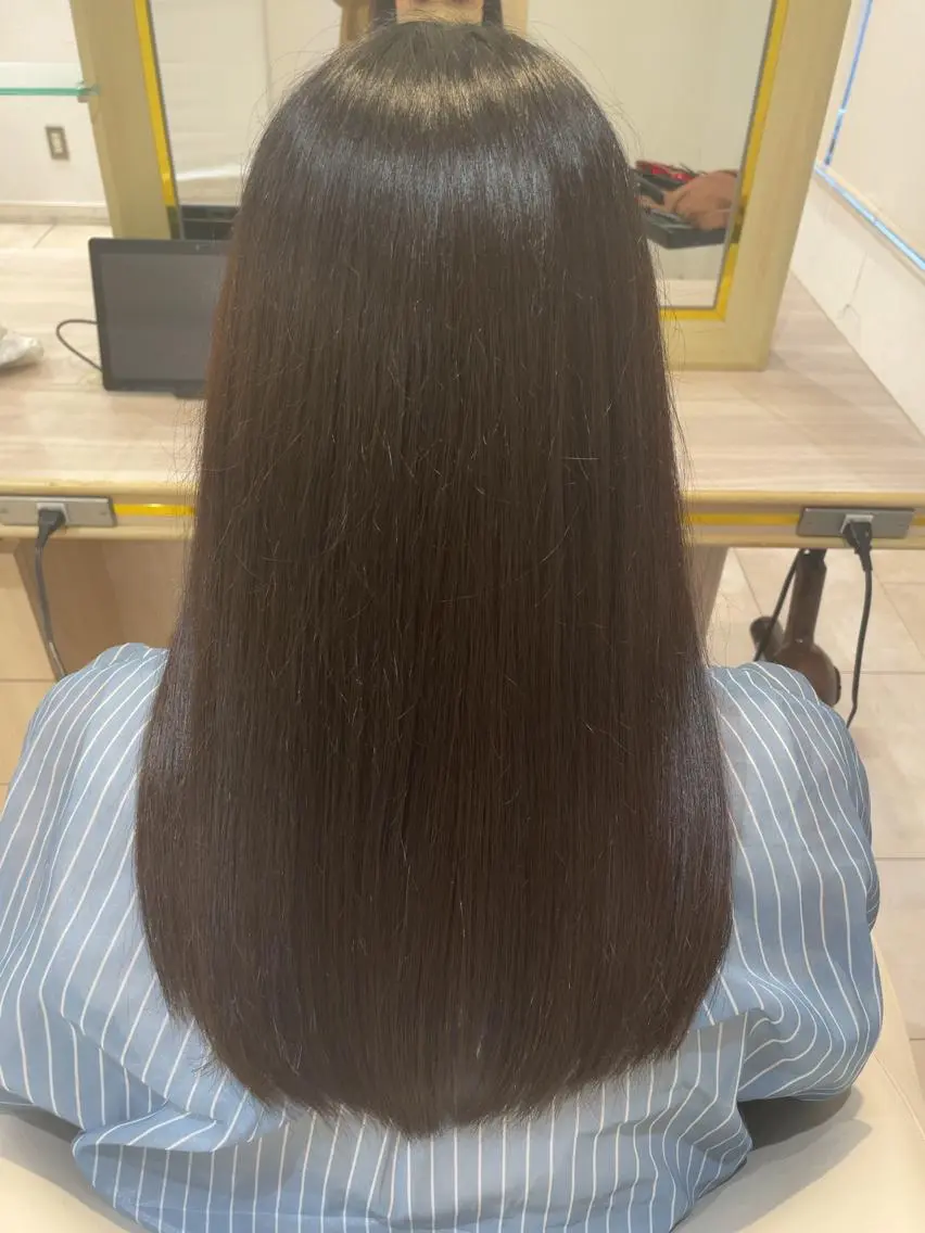 ロング 縮毛矯正 トリートメント 🤍縮毛矯正 髪質改善　ツヤ髪🤍のヘアスタイル